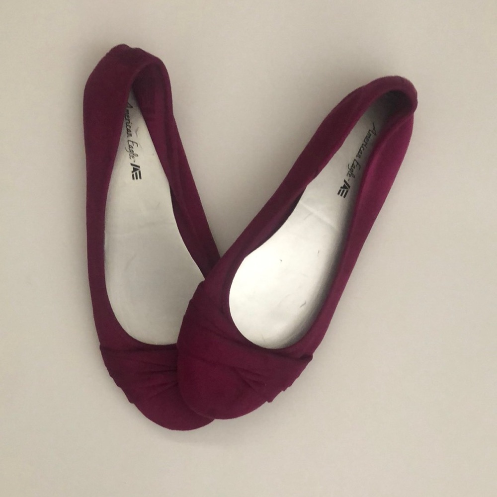 Dark Pink American Eagle Flats